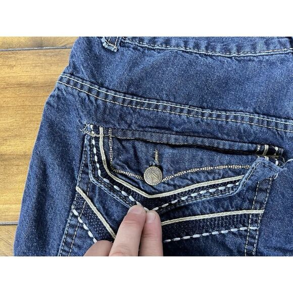 Southpole Jeans Men's 34x30 Embroidered Flap Pockets Blue Denim - Picture 6 of 10